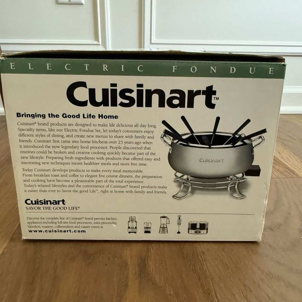 New Open Box Cuisinart Electric Fondue Pot CFO-3SS *Missing Forks* - Picture 5 of 10